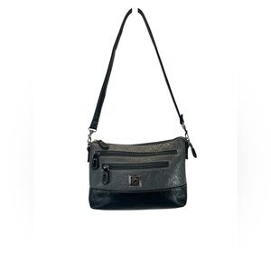 Stone & Co. Multi-Pocket Hobo Shoulder Bag, Gray, Leather Blend